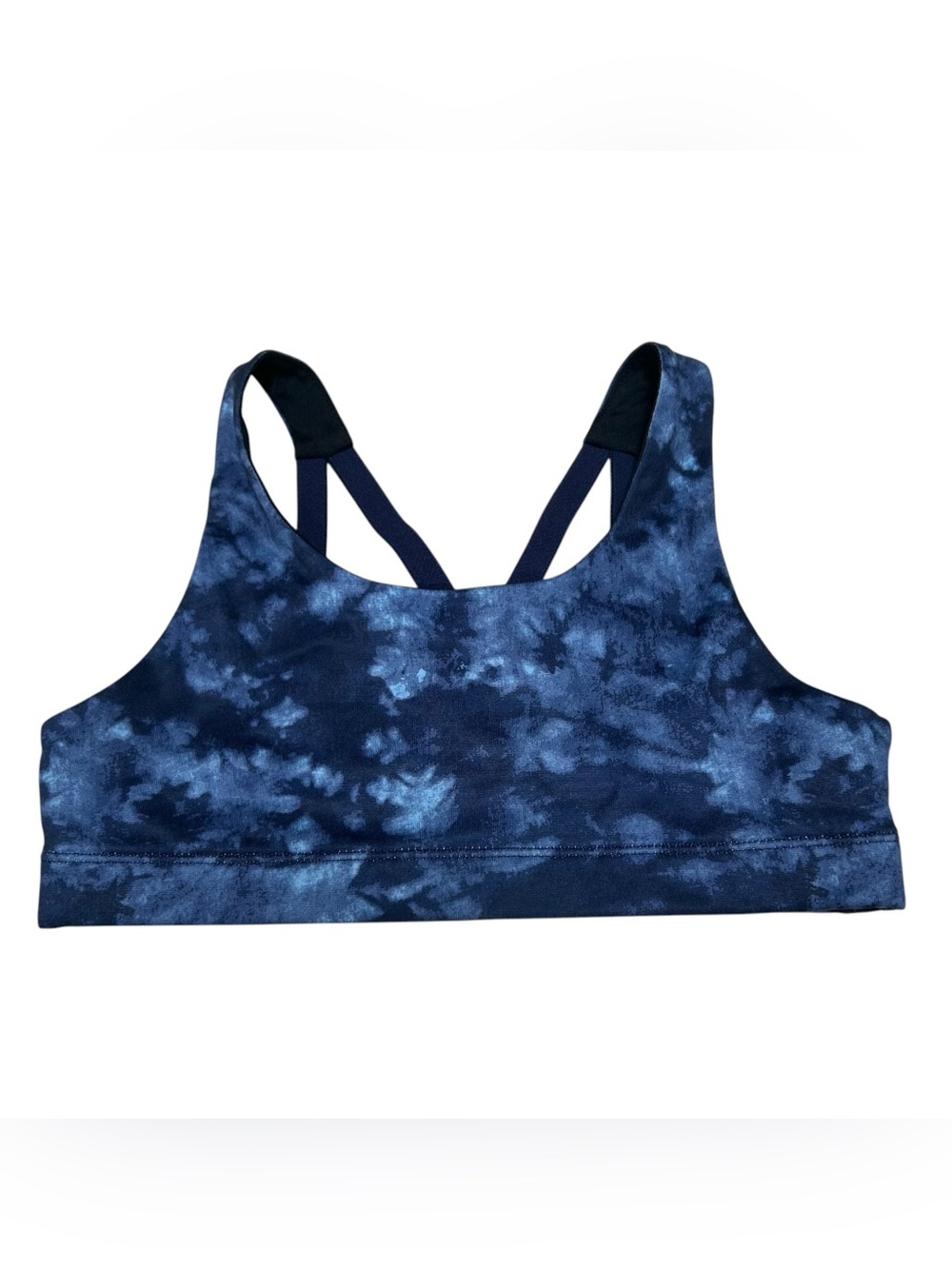 Old Navy Active Sports Bra Girls Large 10-12 Blue Tie Dye Go-dry
